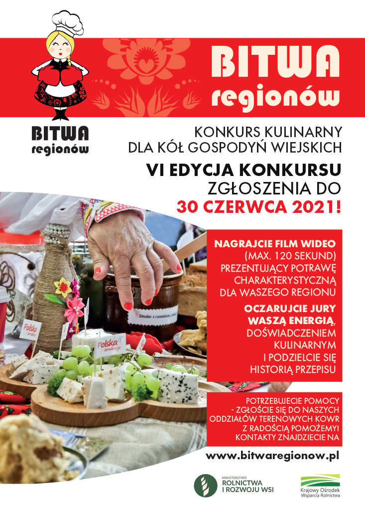 Plakat konkursu dla KGW Bitwa Regionów VI edycja